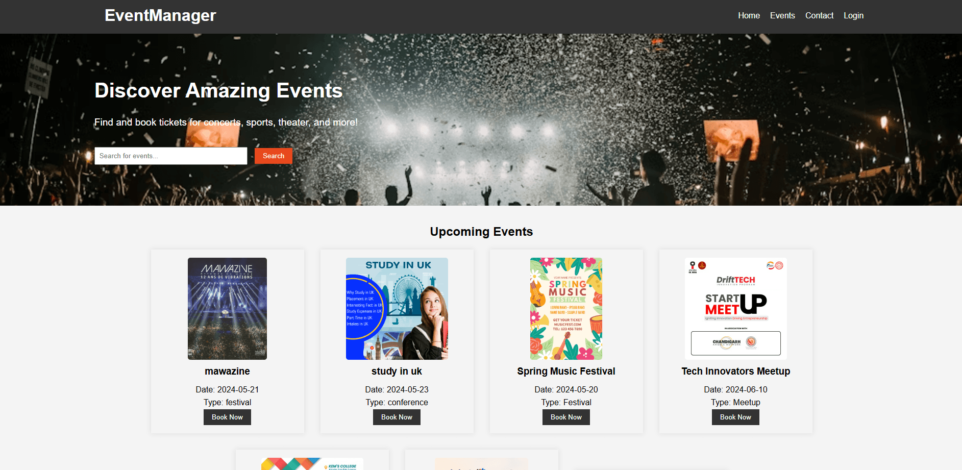 ticket booking platform